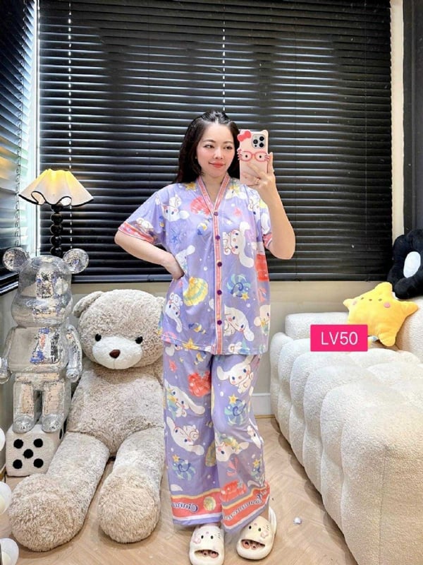 Xiao Bai Pupperl V Neck Long Pant (Bust 120cm)