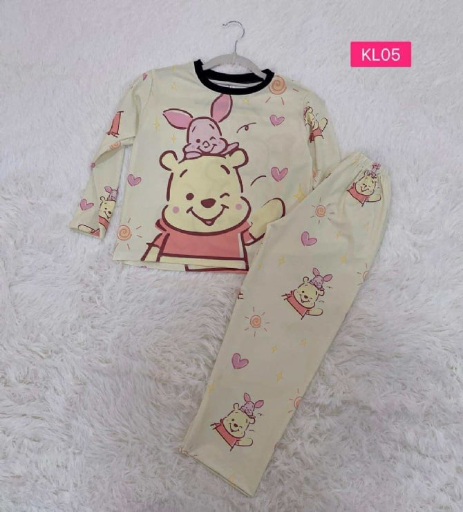 Pooh Yellow  Long Pant Kids Set