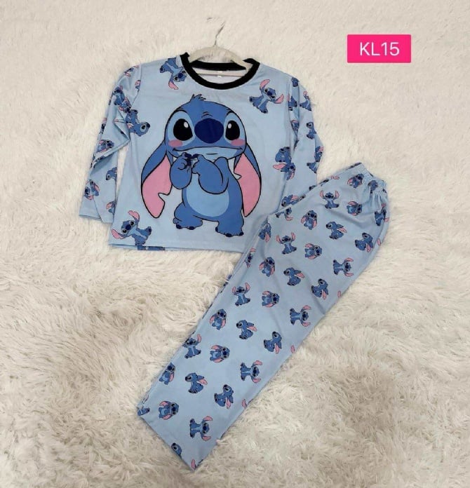 Stitch Cute  Long Pant Kids Set