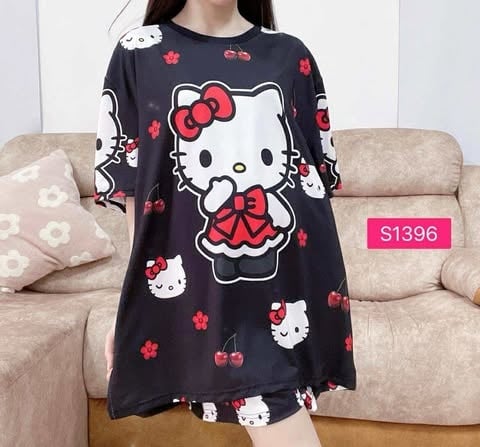 KITTY BLACK  (SIZE BUST 120CM & BUST 130CM)