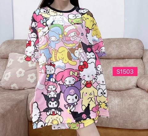 SANRIO PINK  (SIZE BUST 120CM & BUST 130CM)