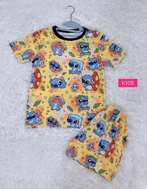 STITCH YELLOW (SIZE 5-8YRS & 9-12YRS)