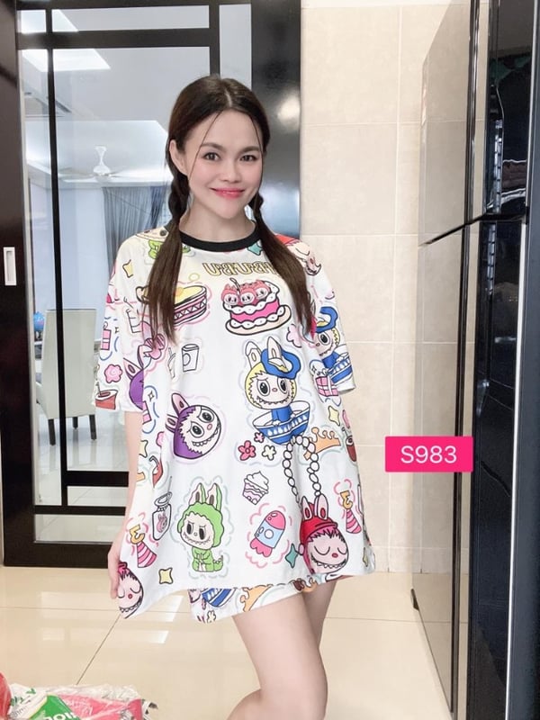 Cute Labubu In Apple Green  (Bust 120cm)