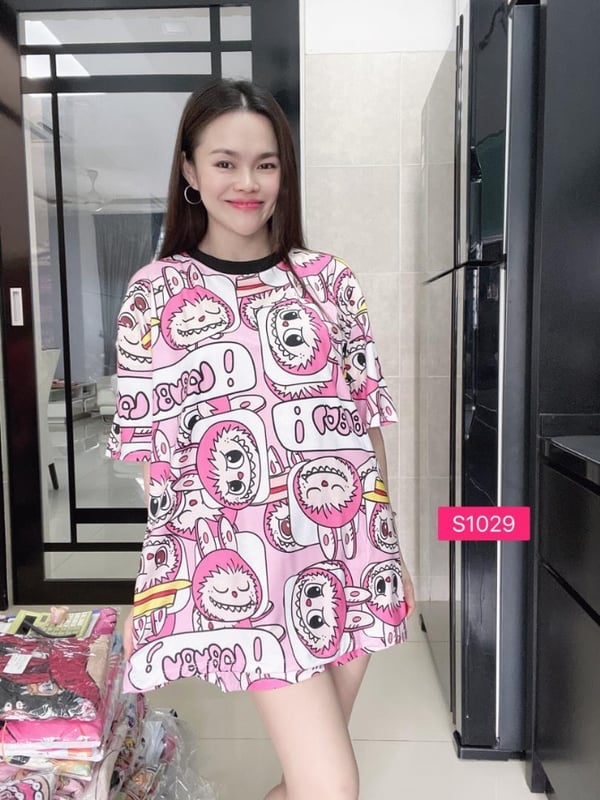 Cute Labubu Light Pink  (Bust 120cm)