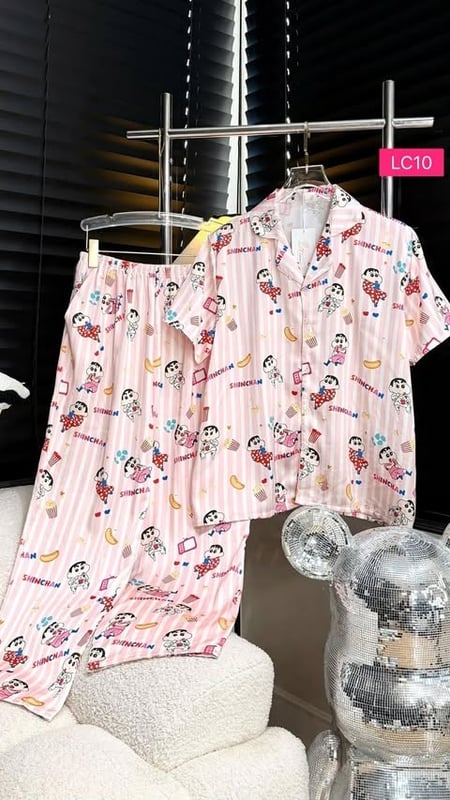SHIN CHAN  SET LONG PANT SHORT SLEEVER (BUST 130CM)