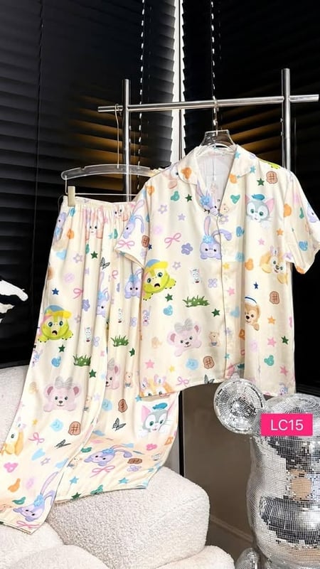 STELLA SET LONG PANT SHORT SLEEVER (BUST 130CM)