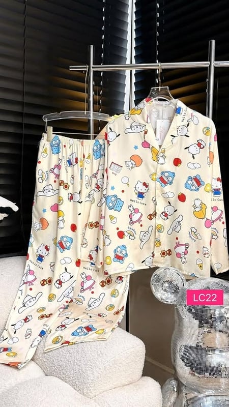SANRIO SET LONG PANT LONG SLEEVER (BUST 130CM)