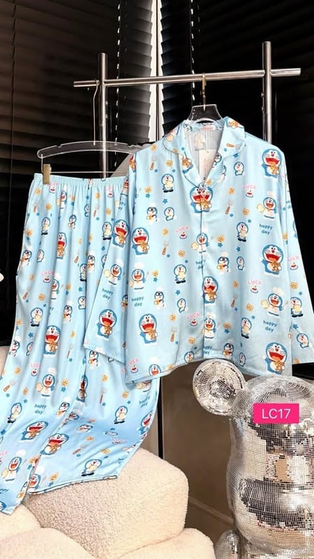 DORAEMON SET LONG PANT LONG SLEEVER (BUST 130CM)