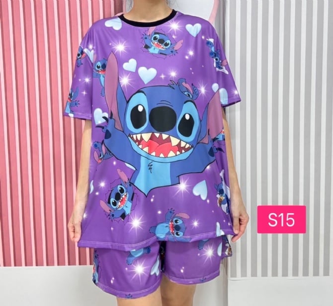 Stitch purple  (free size,bust 120cm)