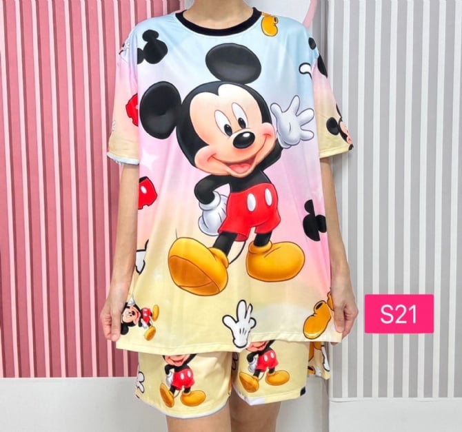 Mickey colour full  (free size,bust 120cm)