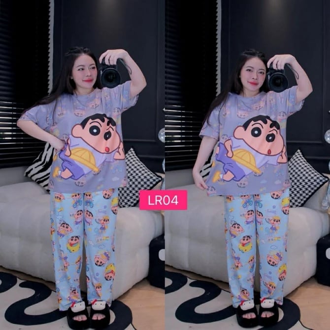 SHIN CHAN HAT LONG PANT SET (FREE SIZE BUST 120CM)