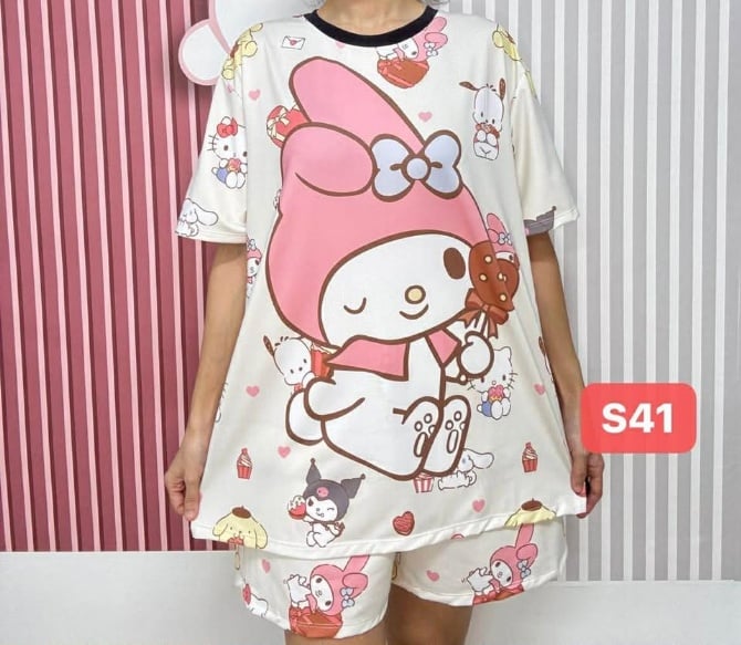 MELODY ICE CREAM SET SHORT PANT (FREE SIZE,BUST 120CM)