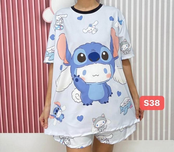 CINAMOROL IN STITCH SET SHORT PANT (FREE SIZE,BUST 120CM)