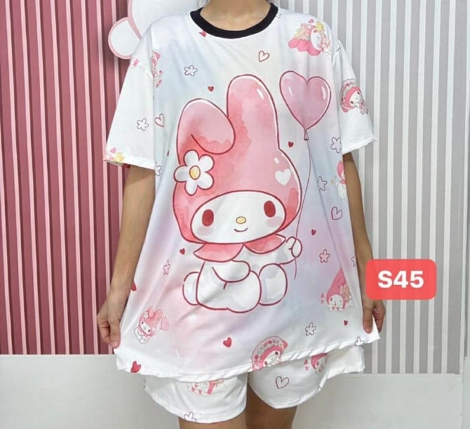MELODY WITH LOVE BALLON SET SHORT PANT (FREE SIZE,BUST 120CM)