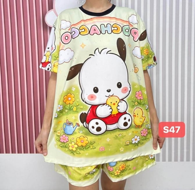 POCHACO PRIN PROBLEM SALE, SET SHORT PANT (FREE SIZE,BUST 120CM)