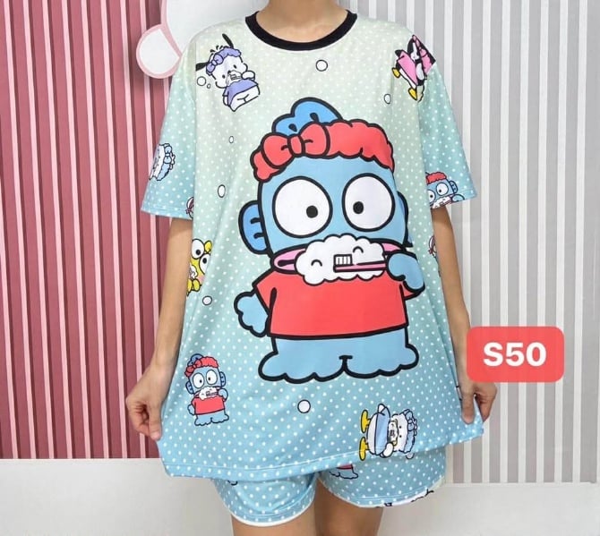 HANYUDON BLUE-PRIN PROBLEM SALE (FREE SIZE,BUST 120CM)