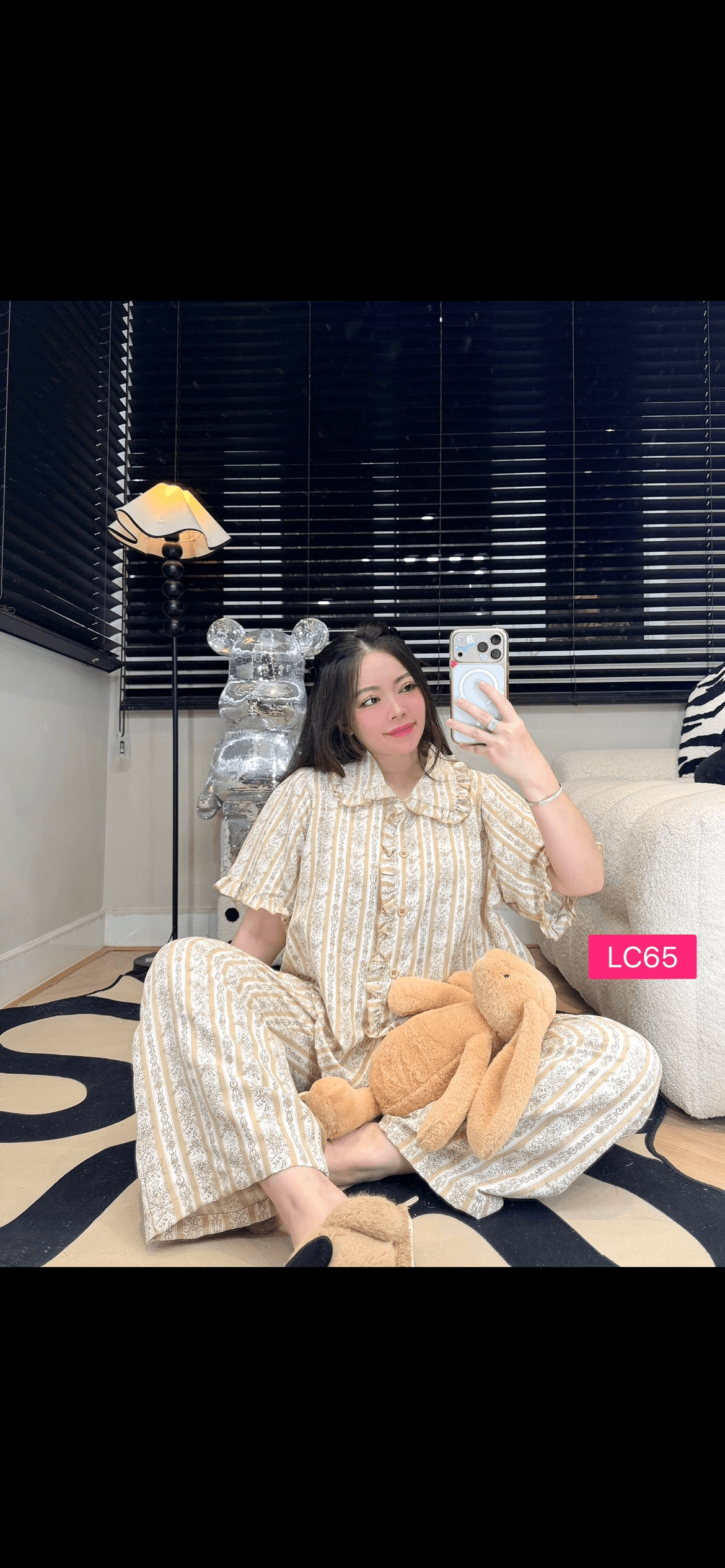 Lady Set Long Pant Brown (Free Size Bust 120cm)