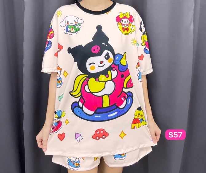 Kuromi Unicorn Set Short Pant (Bust 120cm&130cm)