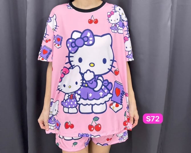 Kitty Cherry Set Short Pant (Bust 120cm & Bust 130cm)
