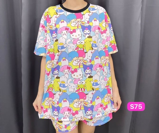 Sanrio Set Short Pant (Bust 120cm & Bust 130cm)