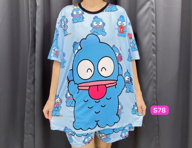 Hanyudon set short pant (free size bust 120)