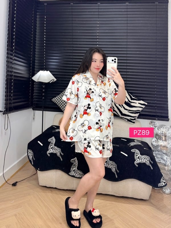 Mickey pizama set short pant (free size)