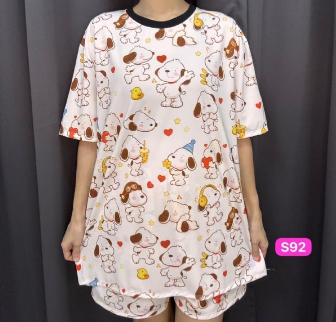 SNOOPY SET Short Pant (Bust 120cm & Bust 130cm)