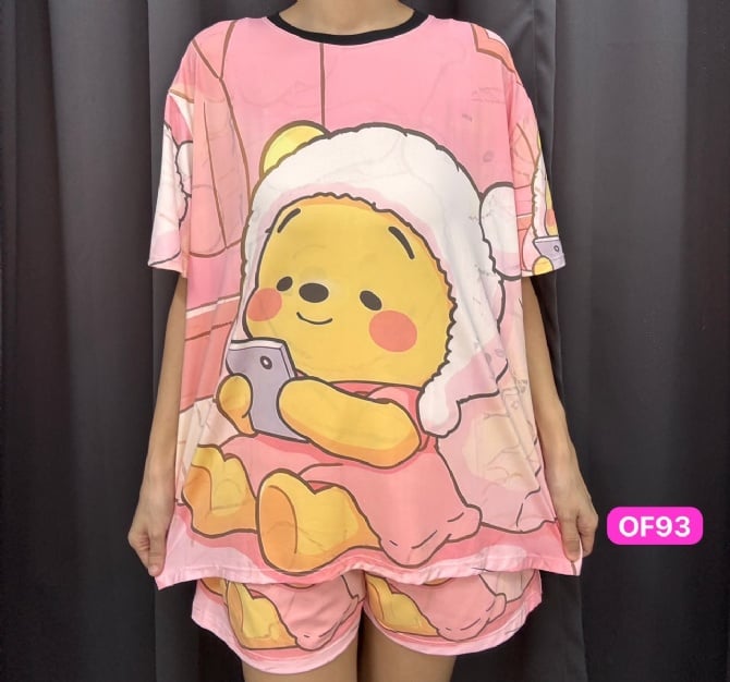 Pooh bear free size (bust 120cm), print problem sale