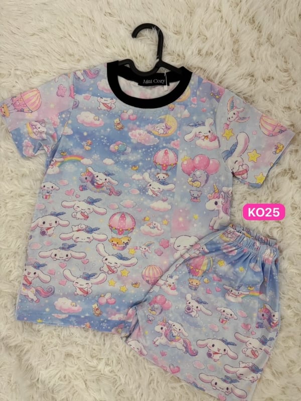 Cinnamorol kids size 5-8yrs & 9-12yrs. Print colour problem sale rm15/